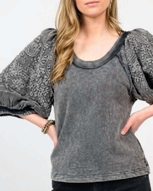 Embroidered Floral Knit Top
