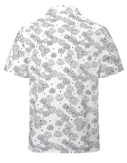 Men's Short Sleeve Fireworks Shirt