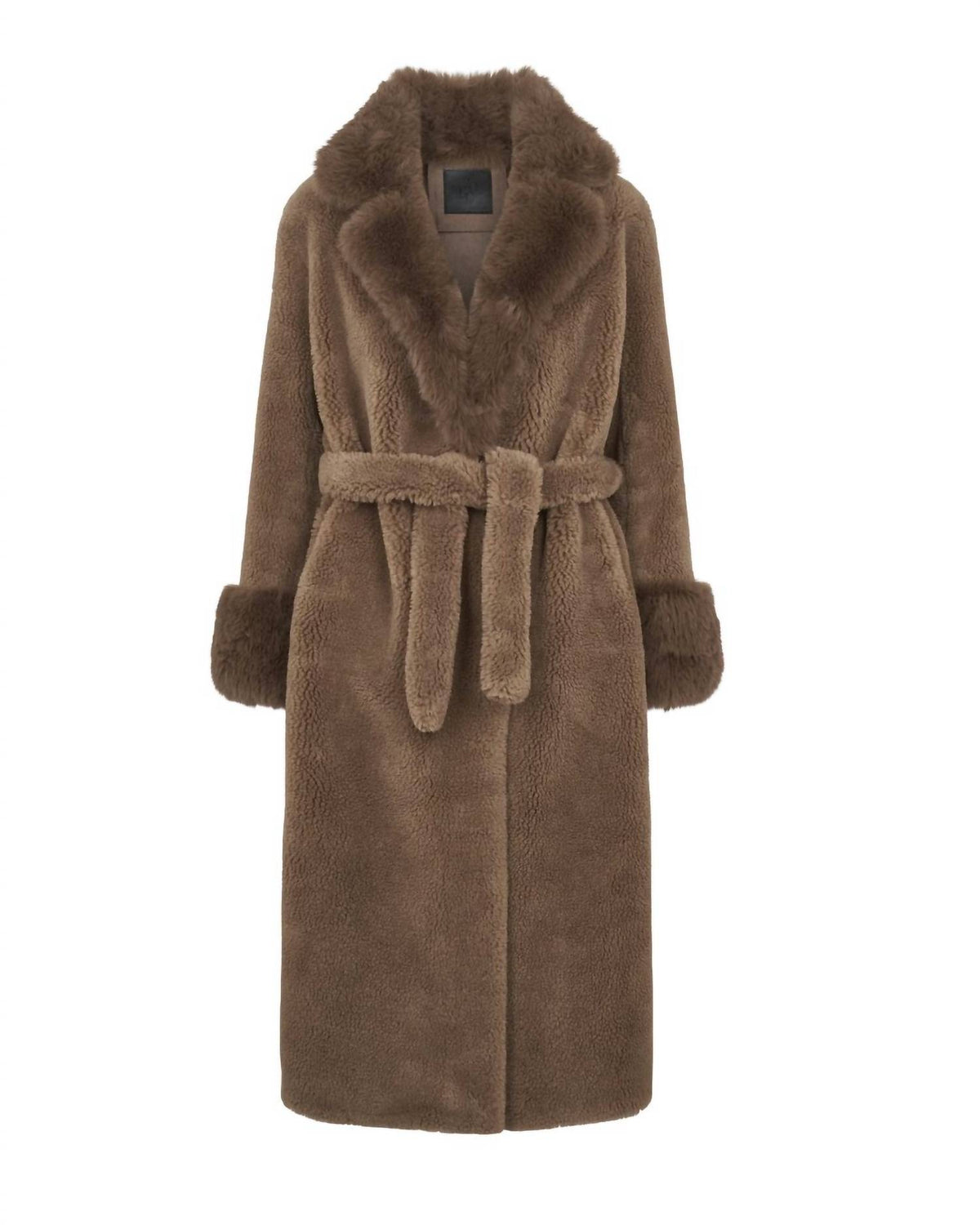 Farah Belted Teddy Coat