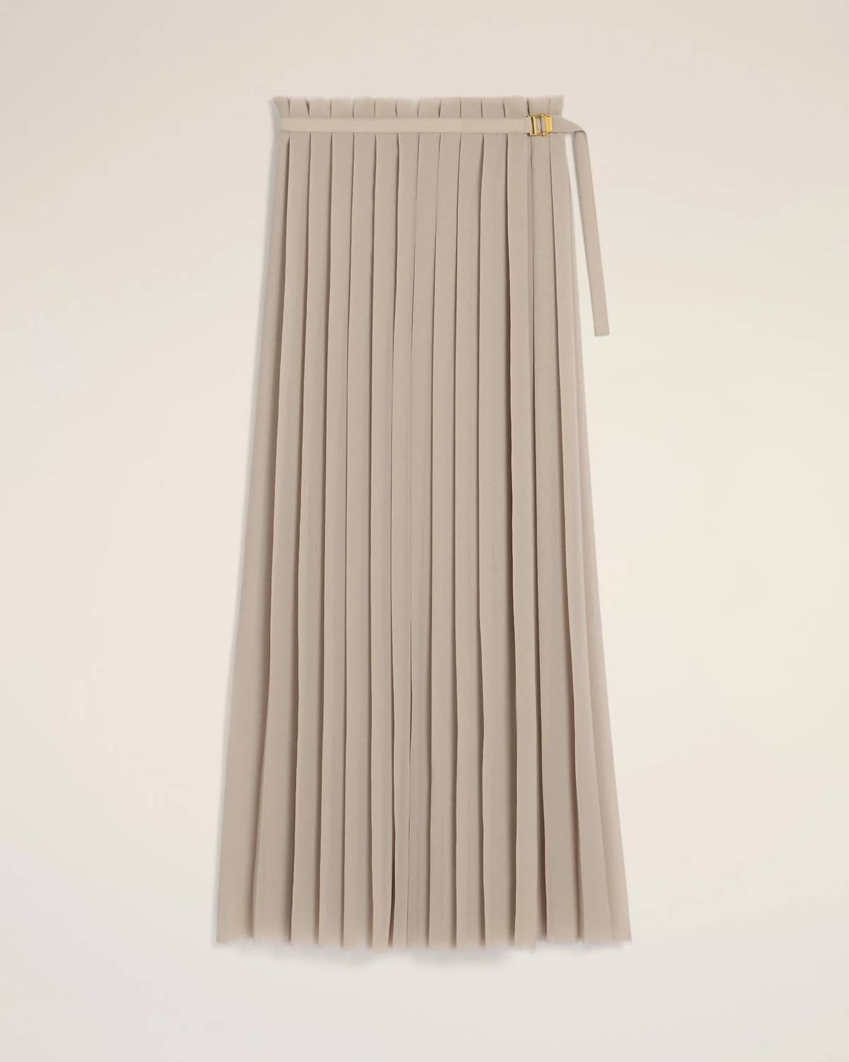 Long Pleated Skirt