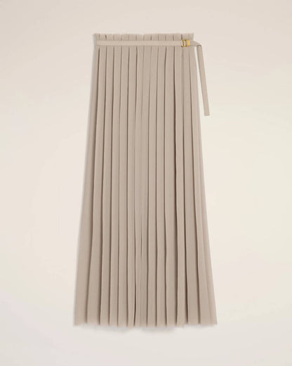 Long Pleated Skirt