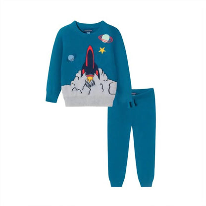 Kids Space Ship Sweater Set