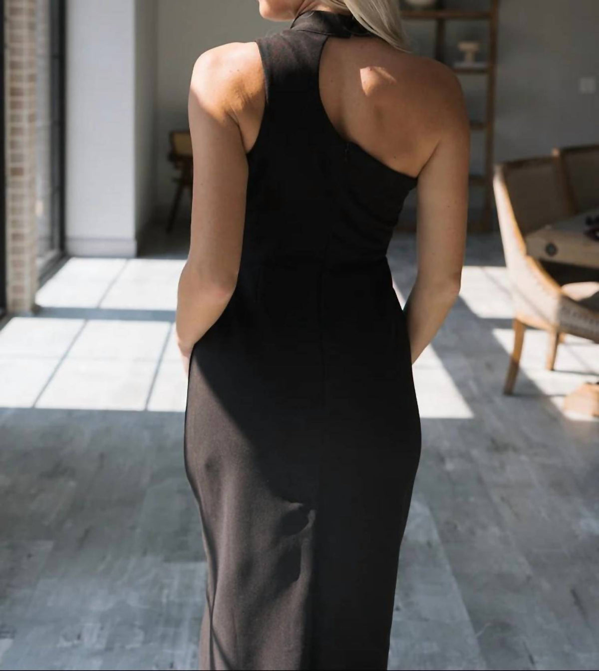 Elisa One-shoulder Midi Dress