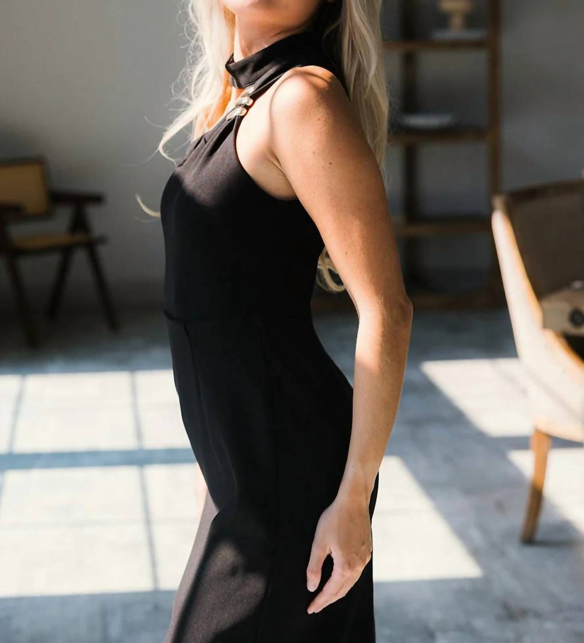 Elisa One-shoulder Midi Dress