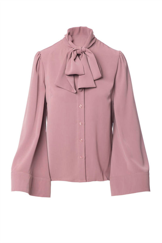 Oversized Bow Long Sleeve Blouse