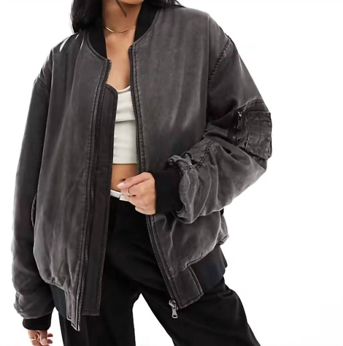 Women's Long Sleeves Bomber Jacket