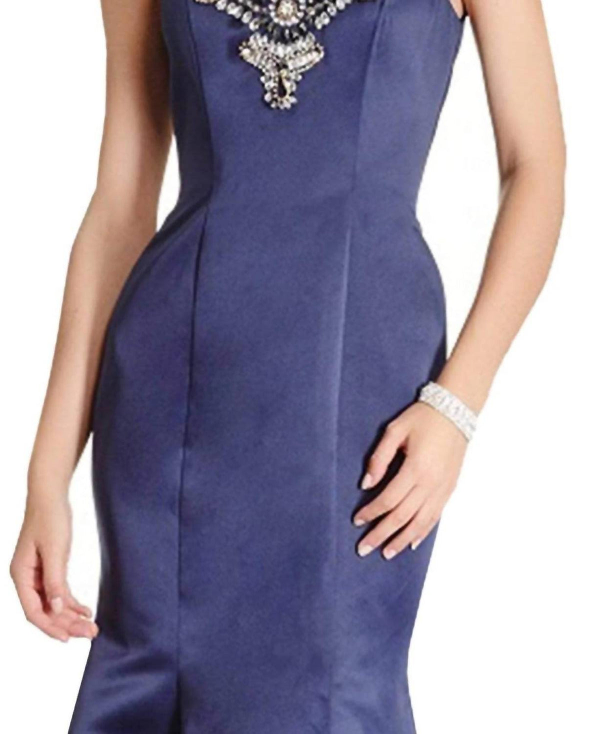 Embellished Sleeveless Evening Gown
