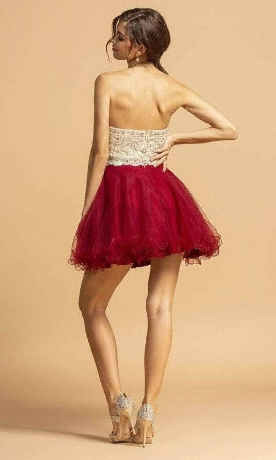 Embellished Sweetheart Cocktail Dress
