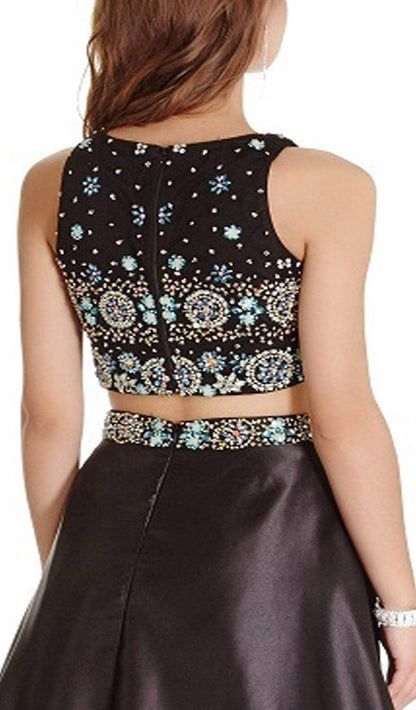Embellished Two Piece Prom Dress