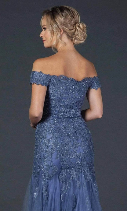 Off Shoulder Trumpet Prom Gown