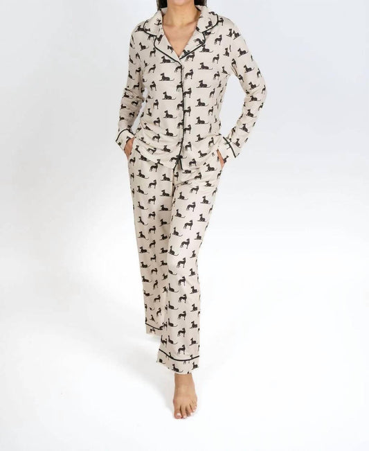 Grace Printed Long Pajama Set