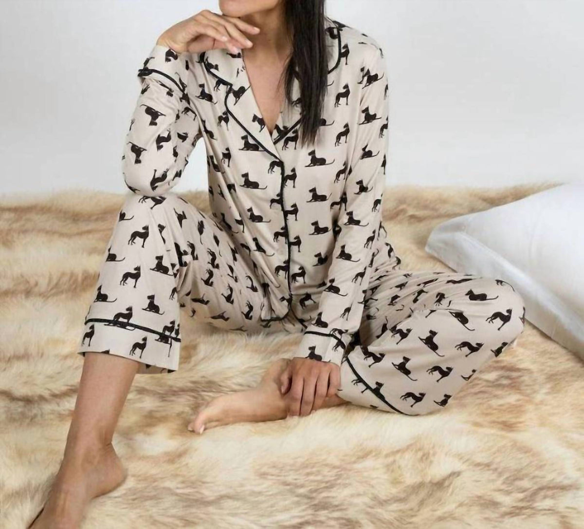 Grace Printed Long Pajama Set