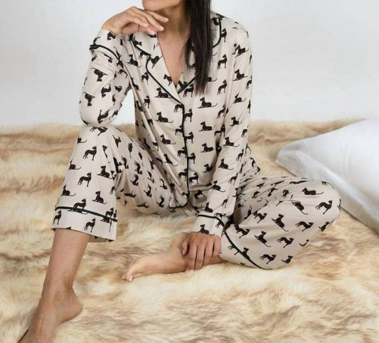 Grace Printed Long Pajama Set