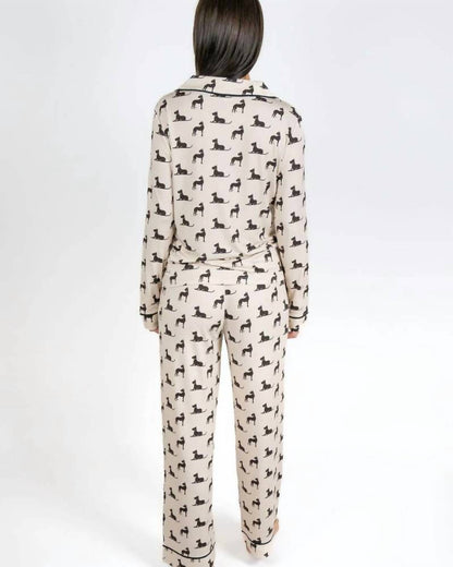Grace Printed Long Pajama Set