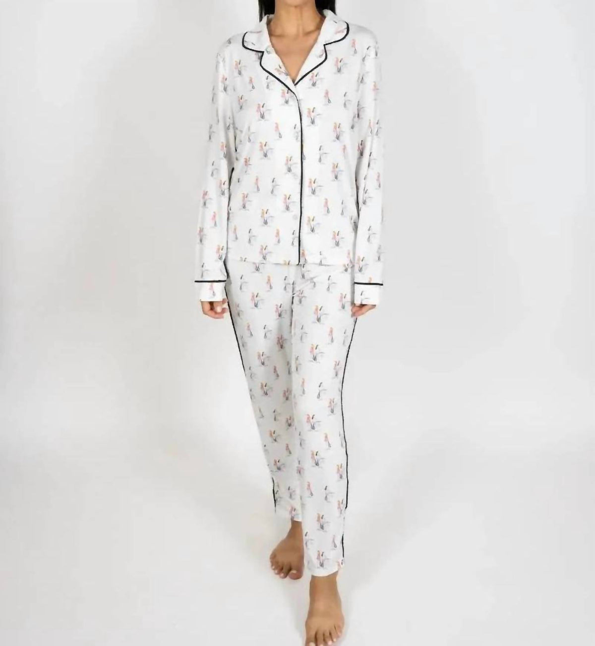 Jolene Long Printed Pajama Set