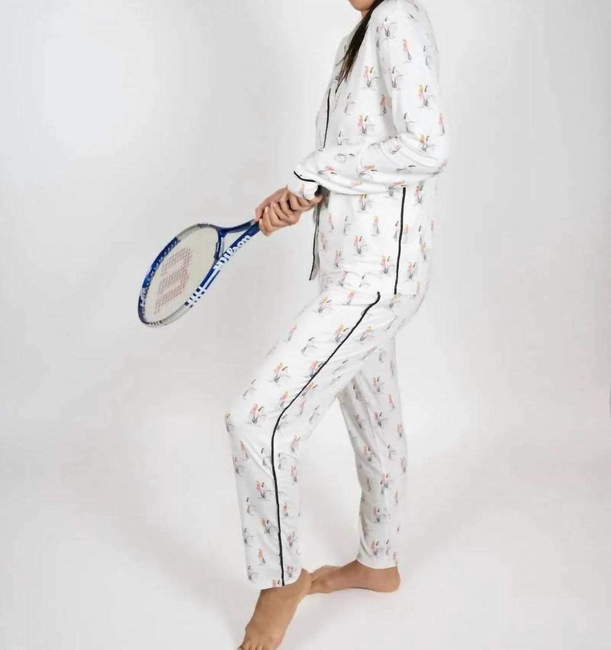 Jolene Long Printed Pajama Set