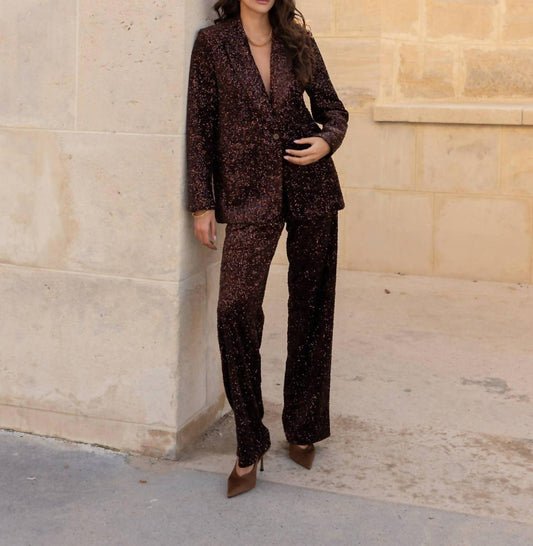 Straight Cut Sequin Blazer