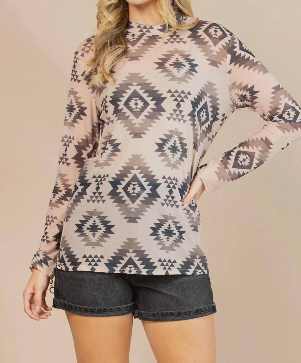 Gloria Semi Sheer Top