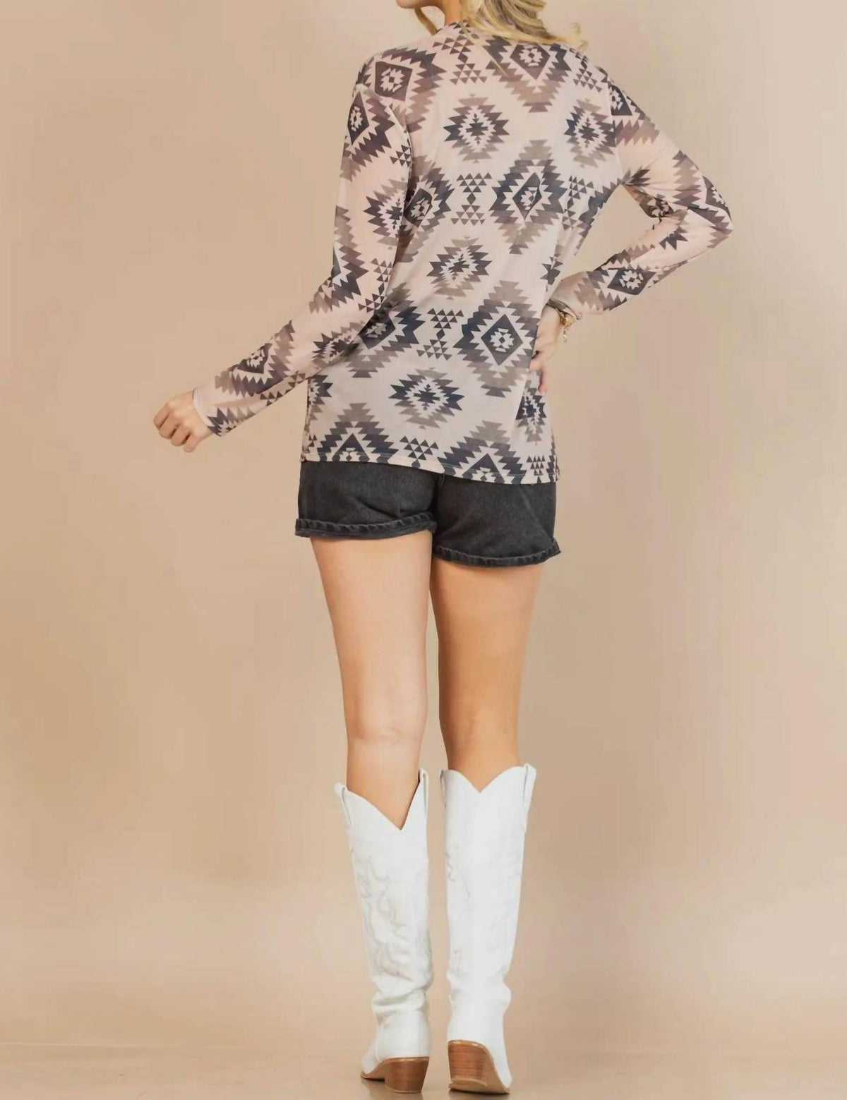 Gloria Semi Sheer Top