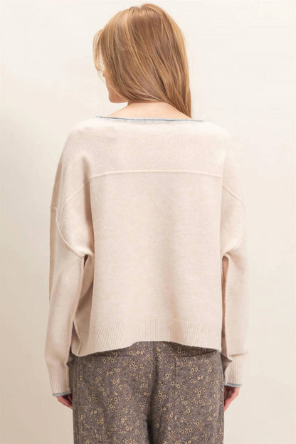 Jean Knit Pullover