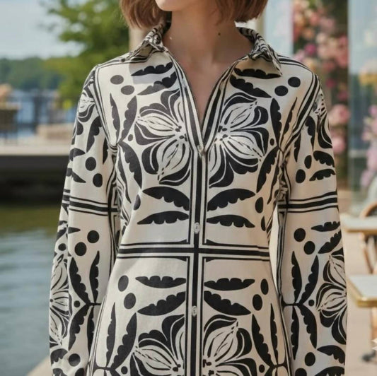 Cotton Mini Shirtdress