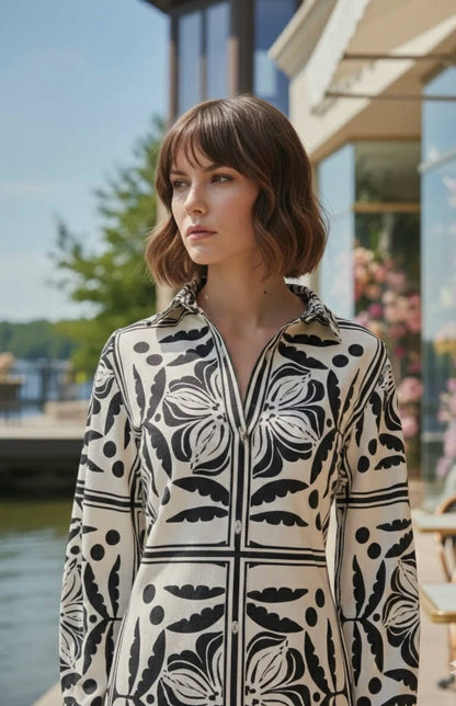 Cotton Mini Shirtdress