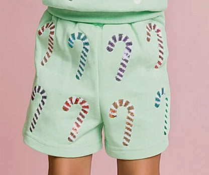 Candy Cane Sequin Short