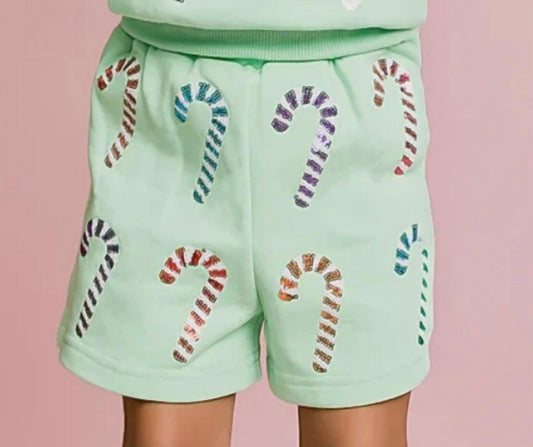 Candy Cane Sequin Short