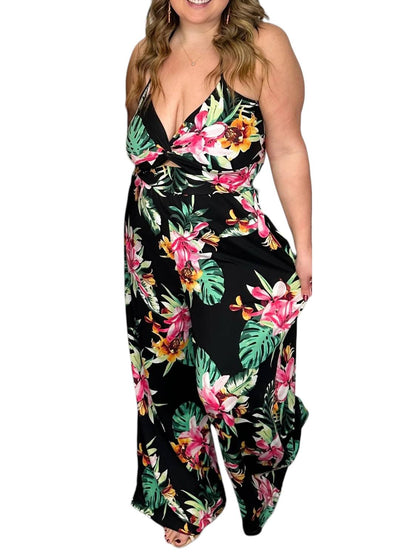 I Said It All Cutout Wide Leg Jumpsuit