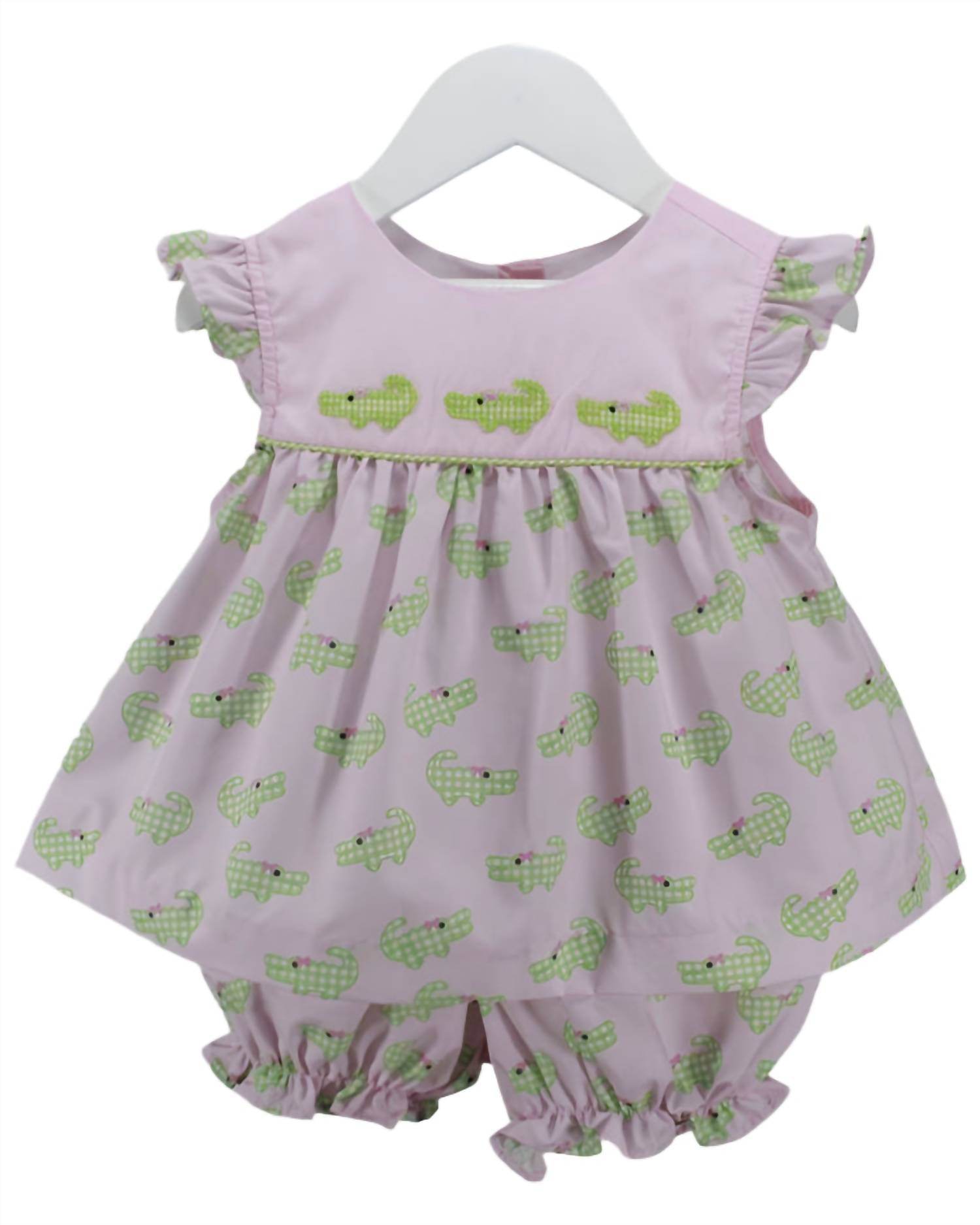 Charming Little One - Baby Crocodile Print Mary Set - Rack Hunt -