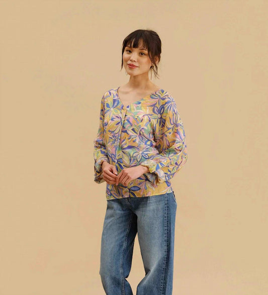 V-neck Dolman Sleeve Top
