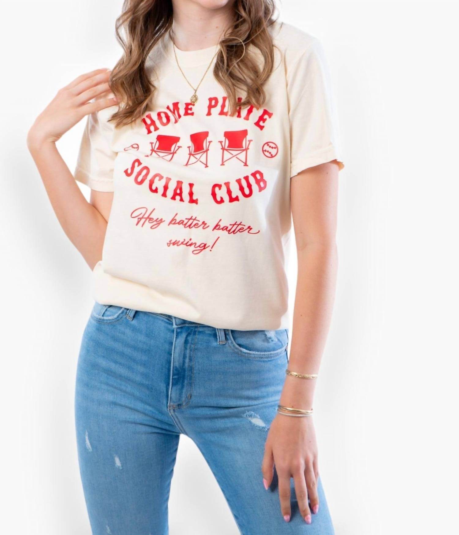 The Babe Co. - Home Plate Social Club Tee - Rack Hunt