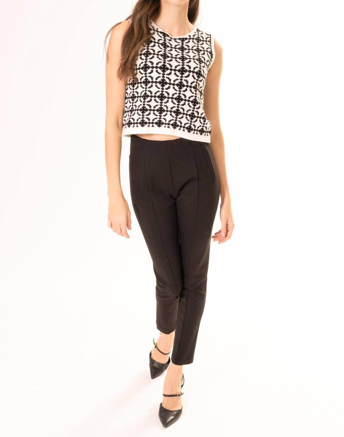 Area Stars - INTARSIA KNIT SLEEVELESS TOP - Rack Hunt