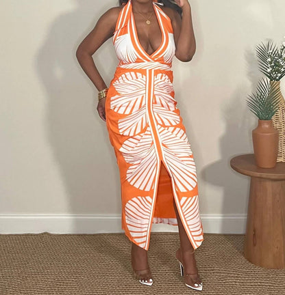 Sunny Livin' Palm Print Dress