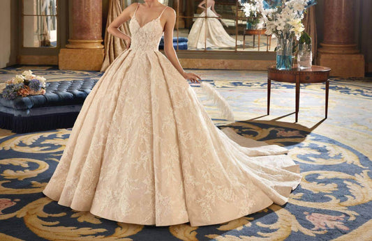 Demetrios - Eva Beaded Straps Gown - Rack Hunt -