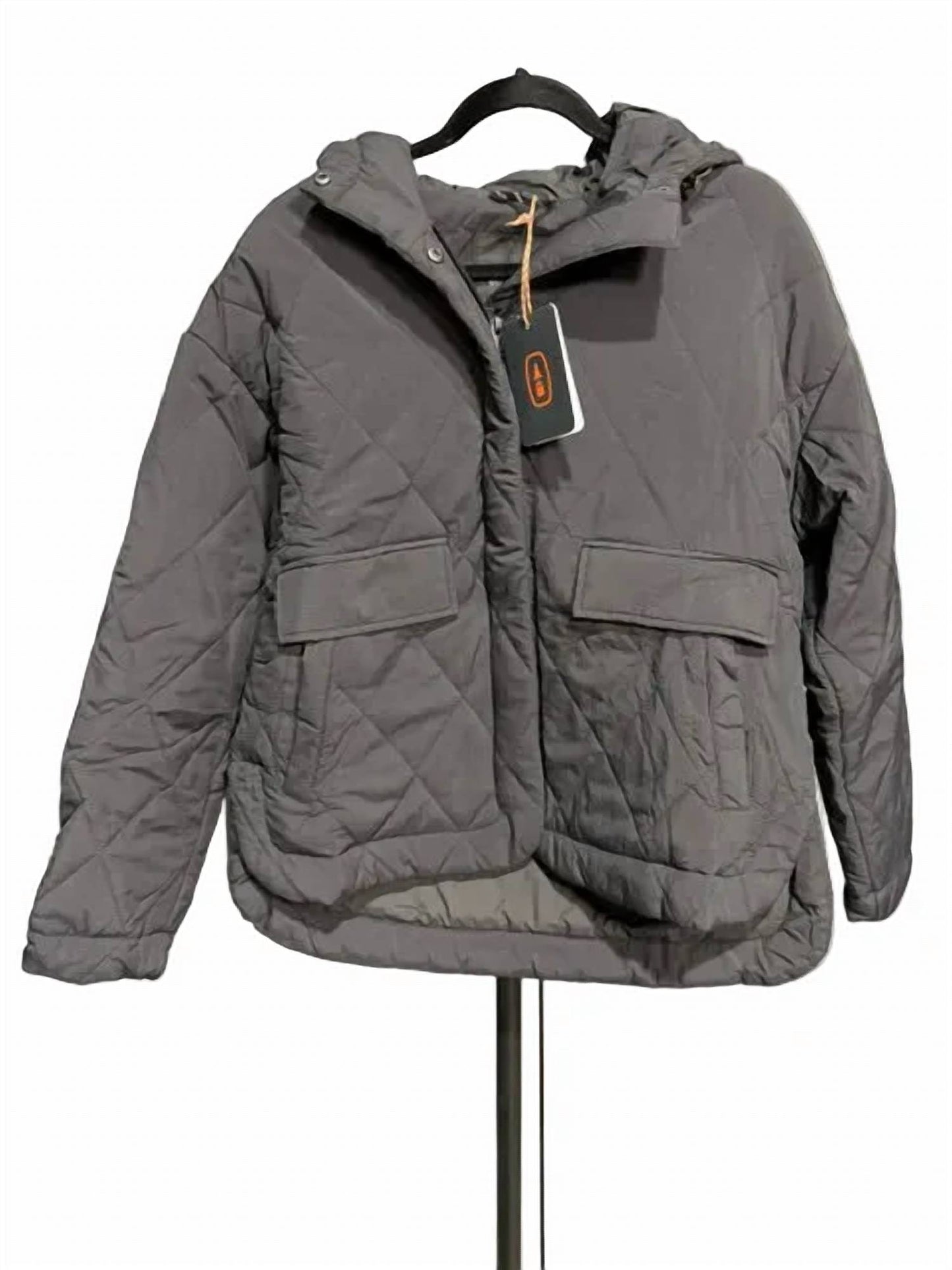 High-low Quilted Outdoor Puffer Jacket