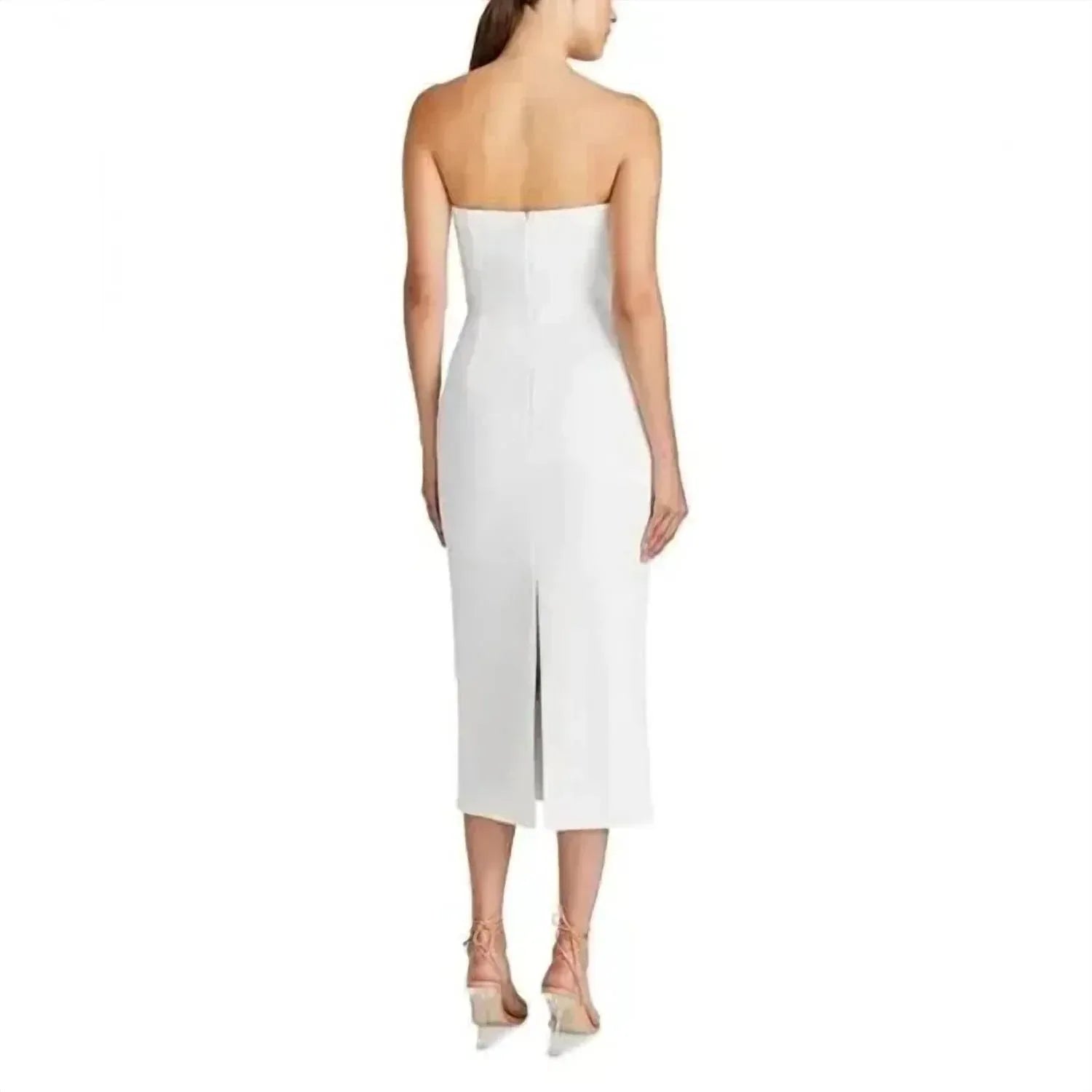 ML Monique Lhuillier - Leonor Crepe Midi Dress - Rack Hunt