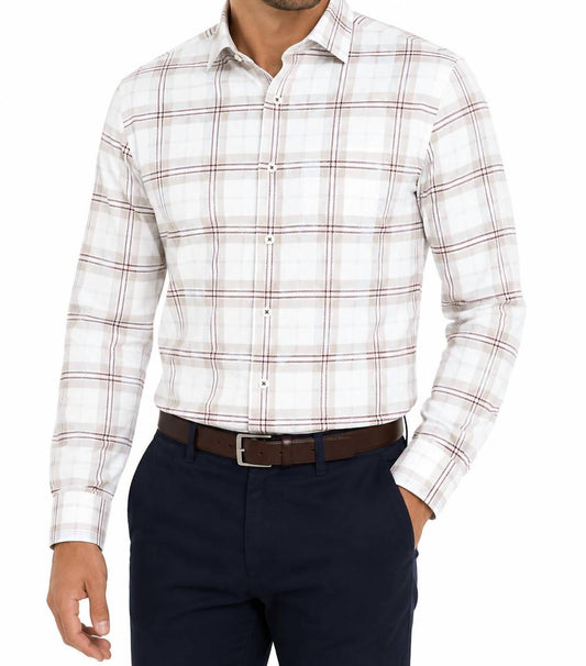 Premium Plaid Twill Modern Fit Dress Shirt