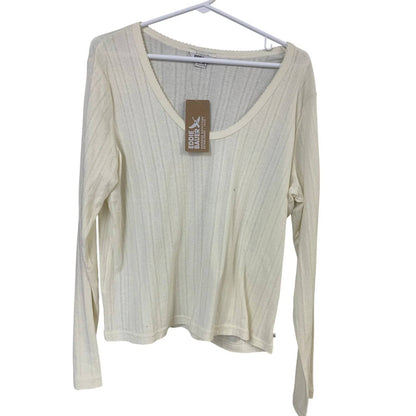 Women's Perfect Pointelle Long Sleeve Shirts Set - Plus