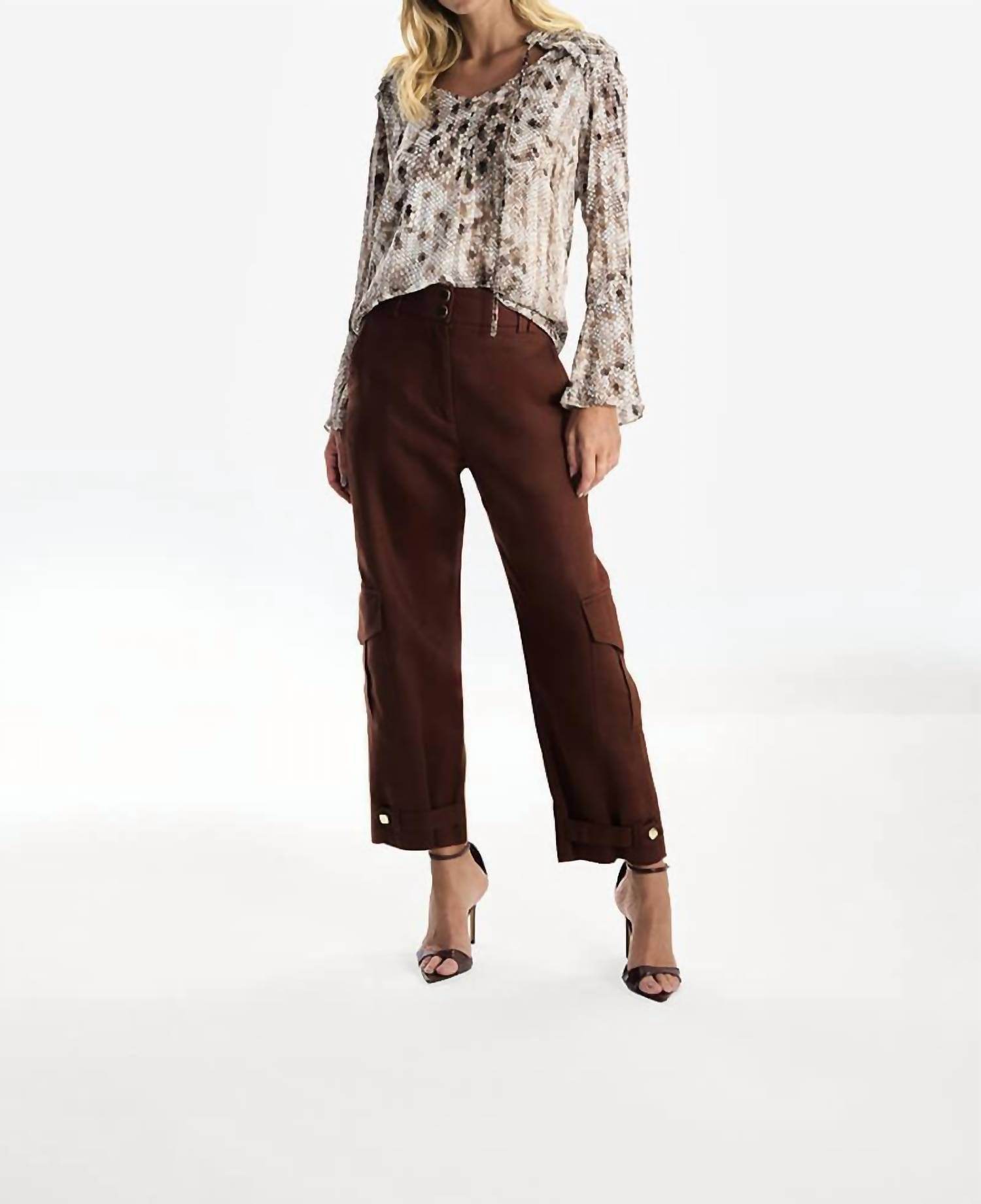 Skunk - Animal Print Long Sleeve Blouse - Rack Hunt -