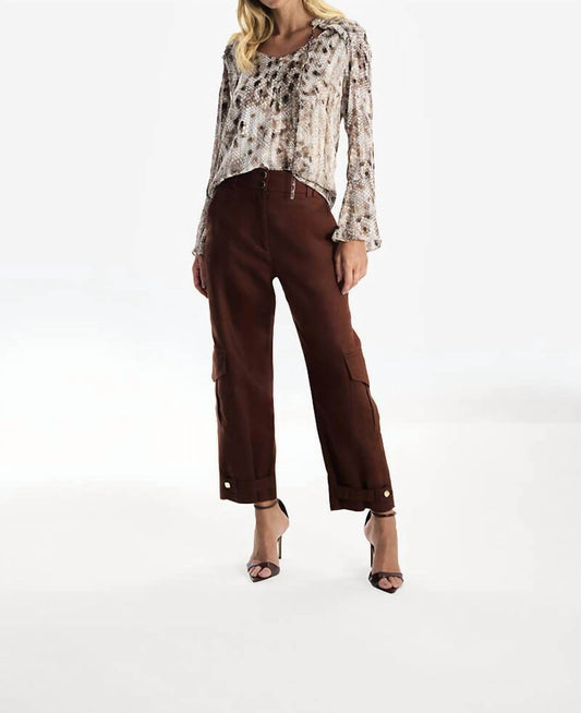 Skunk - Animal Print Long Sleeve Blouse - Rack Hunt -