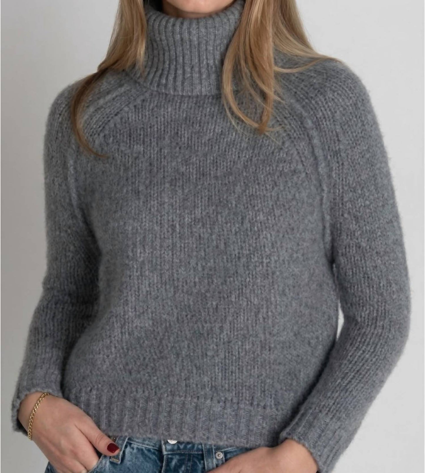 Stitchy Turtleneck Sweater