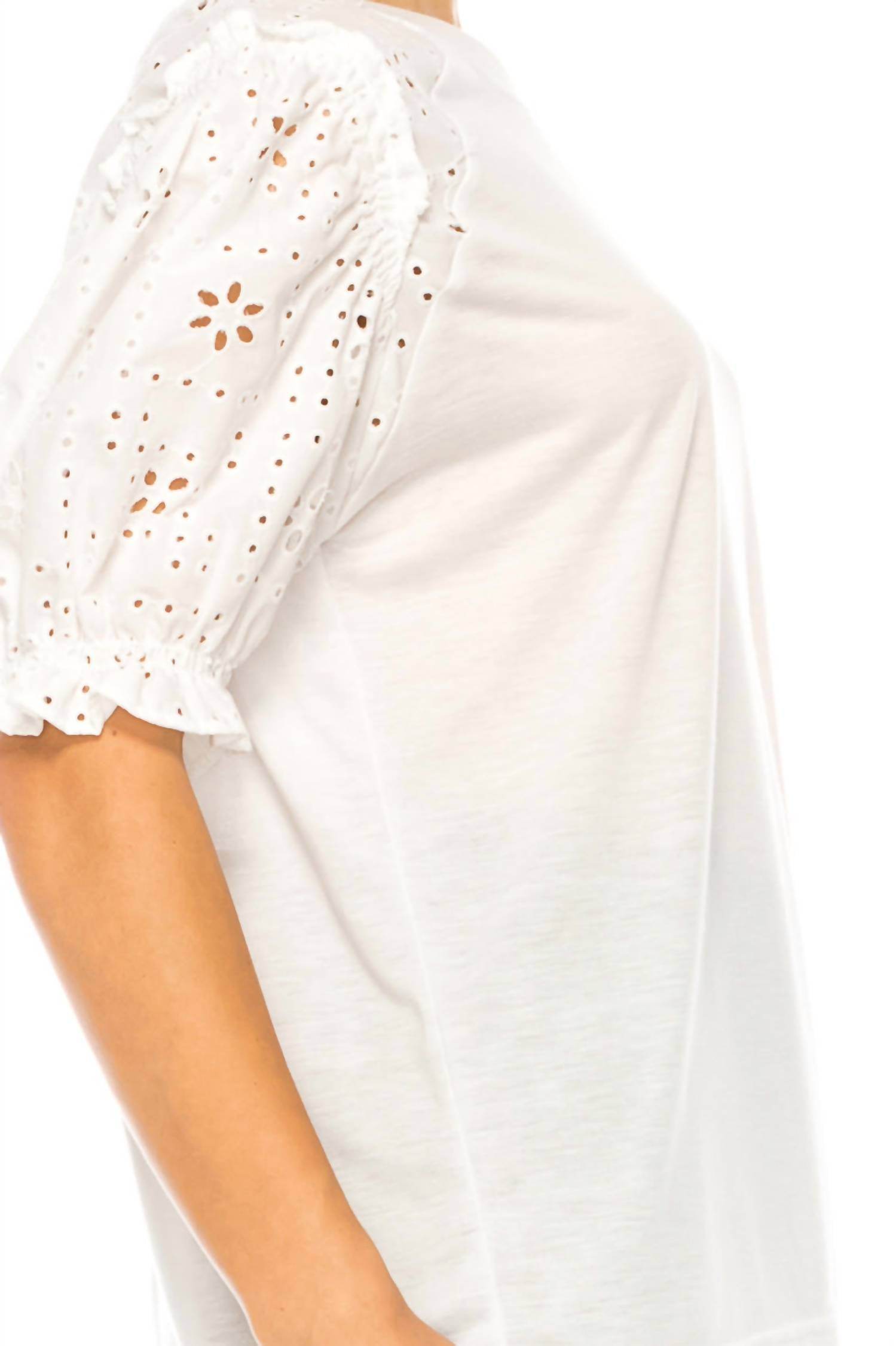 Grand & Greene - Eyelet Sleeve Raglan T-shirt - Rack Hunt -