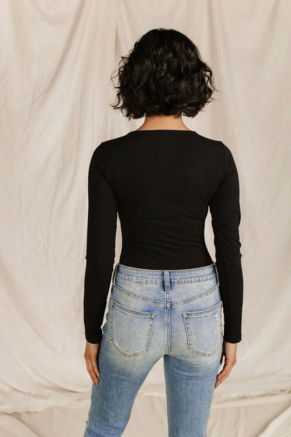 Long Sleeve V Neck Bodysuit