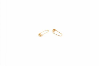 Women's Safety Pin Hoop Earrings