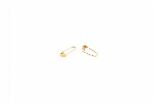 Women's Safety Pin Hoop Earrings