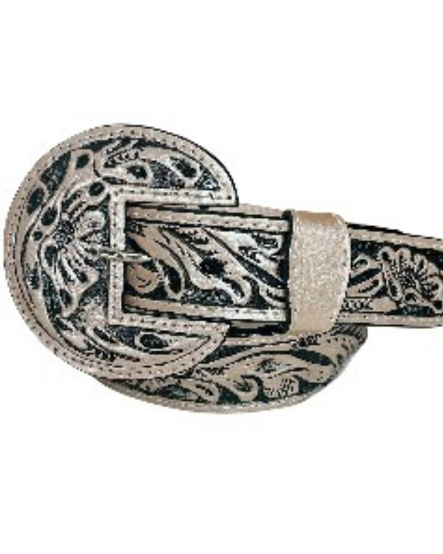 Cowgirl Vogue - Women's Beverly Tooled Leather Belt - Rack Hunt -