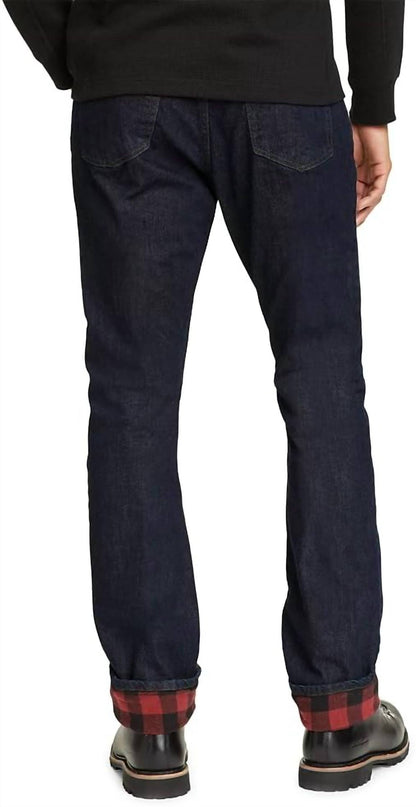 H2low Flex Flannel-lined Straight Fit Jeans