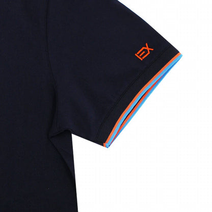 Double Sided Collar With Colored Stripes Polo