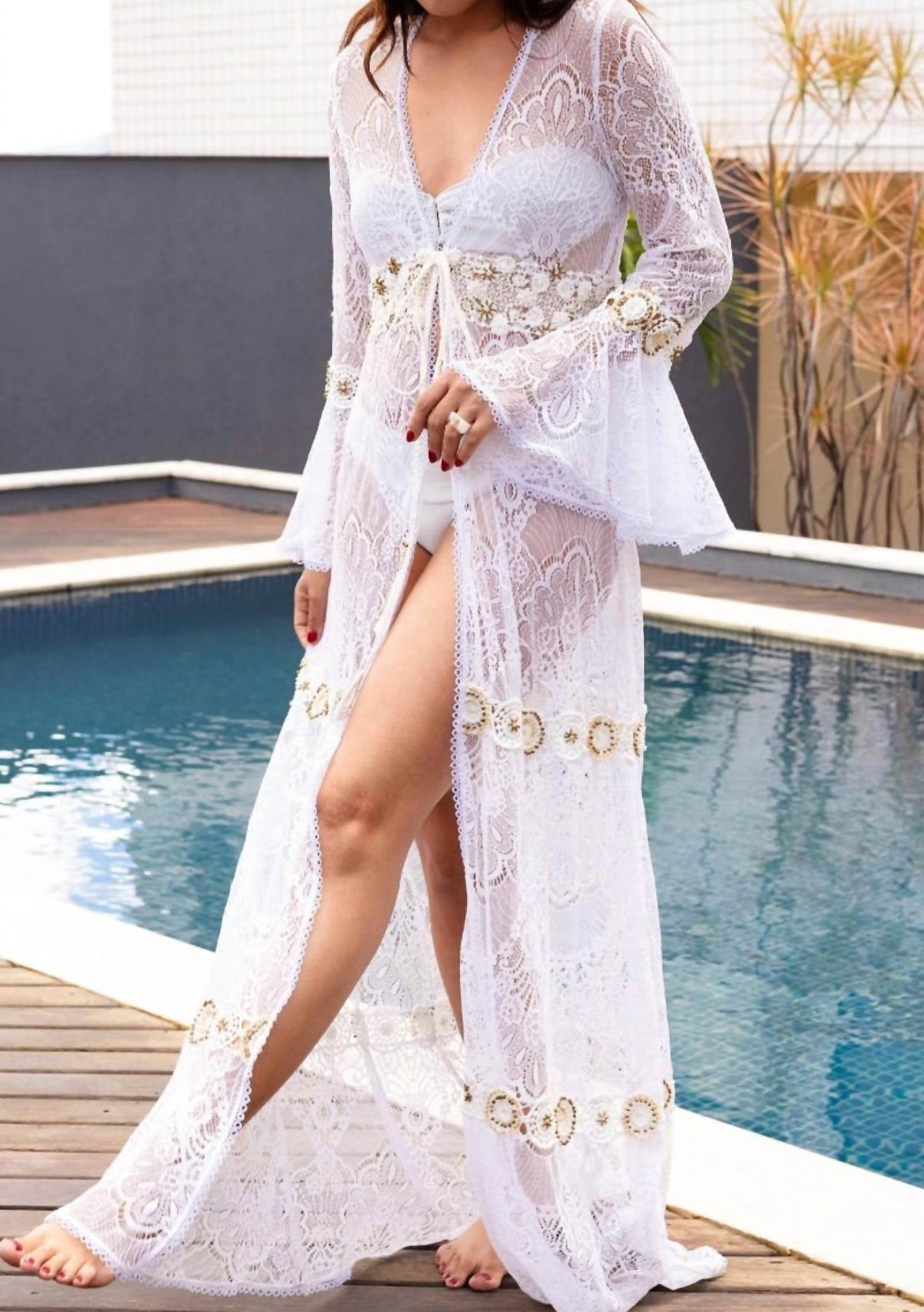 Amitee - Chantilly Laces Cover-up Dress - Rack Hunt -